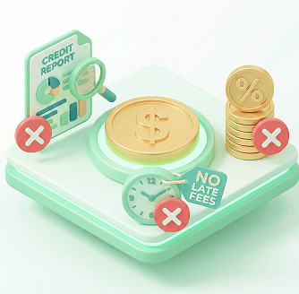 No credit check illustration